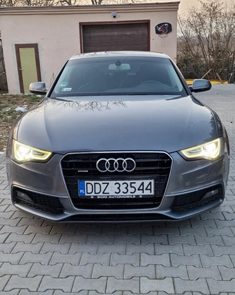 Audi A5 cena 75900 przebieg: 215000, rok produkcji 2014 z Lesko małe 22